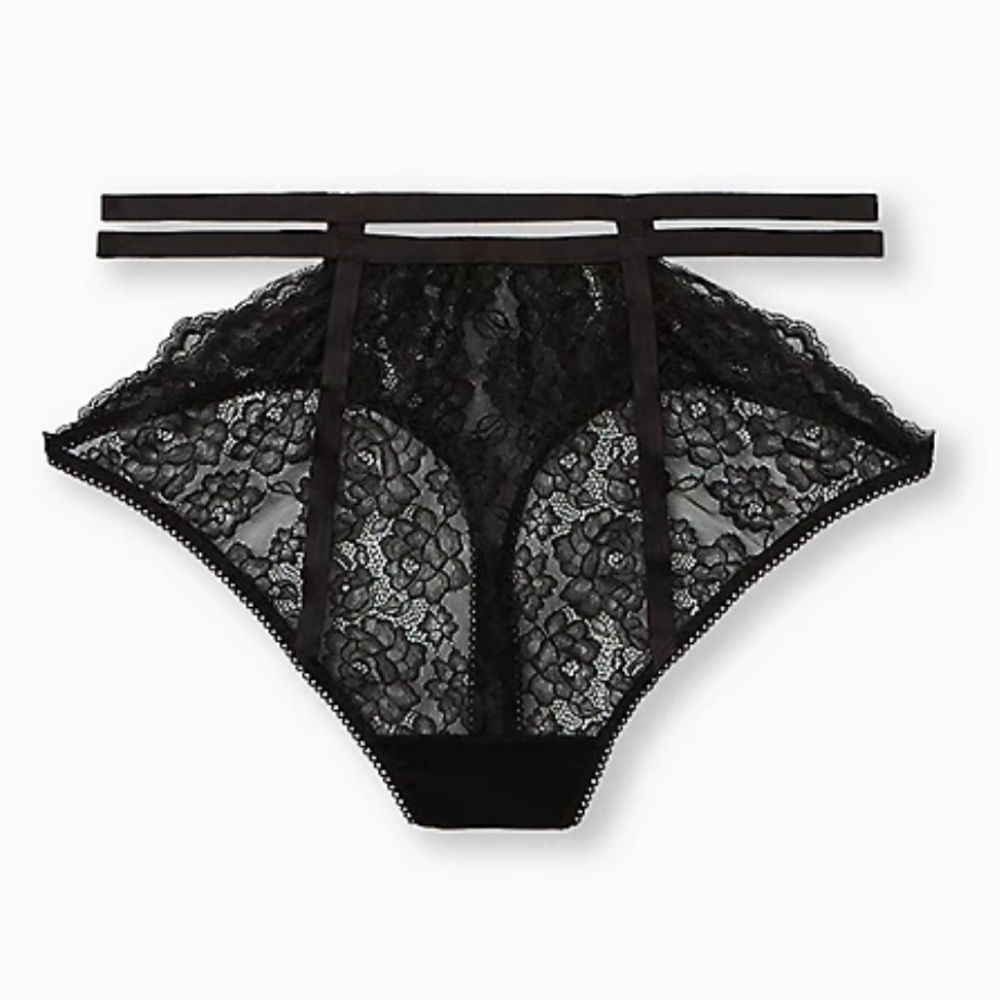 BNWT Sexy Thong Cutout Cage Panty Lace Size 2